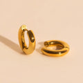 Chunky Rounded Huggie Hoop Earrings 6