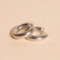 Chunky Rounded Huggie Hoop Earrings 2