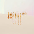 Mini Pearl Flower Stud Earrings 5