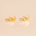 Moon Huggie Hoop Charms 6