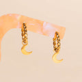 Moon Huggie Hoop Charms 4