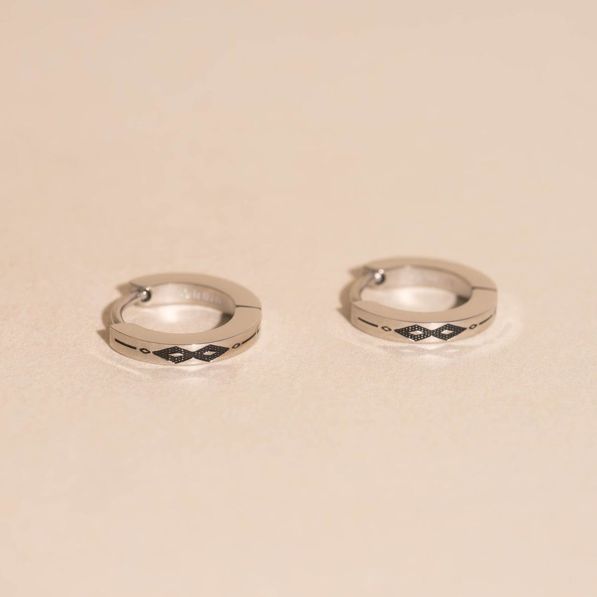 Southwest Huggie Hoop Earrings