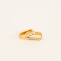 Crystal Oblong Huggie Hoop Earrings 6
