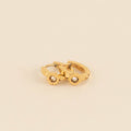 Sun 3D Huggie Hoop Earrings 5