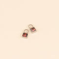 July Birthstone Huggie Hoop Charms 3