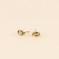August Birthstone Stud Earrings 1