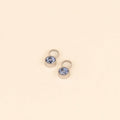 September Birthstone Huggie Hoop Charms 3