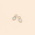 October Birthstone Huggie Hoop Charms 3