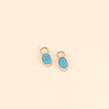 December Birthstone Huggie Hoop Charms 3
