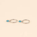 December Birthstone Huggie Hoop Charms 4