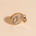 April Birthstone Necklace Charm 3
