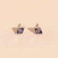 February Birthstone Stud Earrings 5