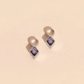 February Birthstone Huggie Hoop Charms 3