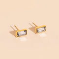 April Birthstone Stud Earrings 4