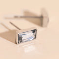 April Birthstone Stud Earrings 3