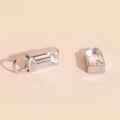 April Birthstone Huggie Hoop Charms 7