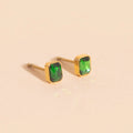 May Birthstone Stud Earrings 4