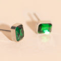 May Birthstone Stud Earrings 1