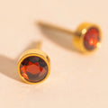 January Birthstone Stud Earrings 3