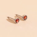 January Birthstone Stud Earrings 4
