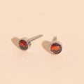 January Birthstone Stud Earrings 5