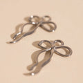 Dainty Bow Huggie Hoop Charms 3