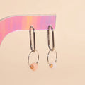 Blush Trio Huggie Hoop Charms 9