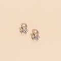 Plumeria Flower Huggie Hoop Charms 5