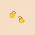 Smiley Huggie Hoop Charms 1