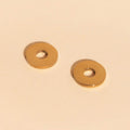 Disc Rounded Huggie Hoop Charms 6