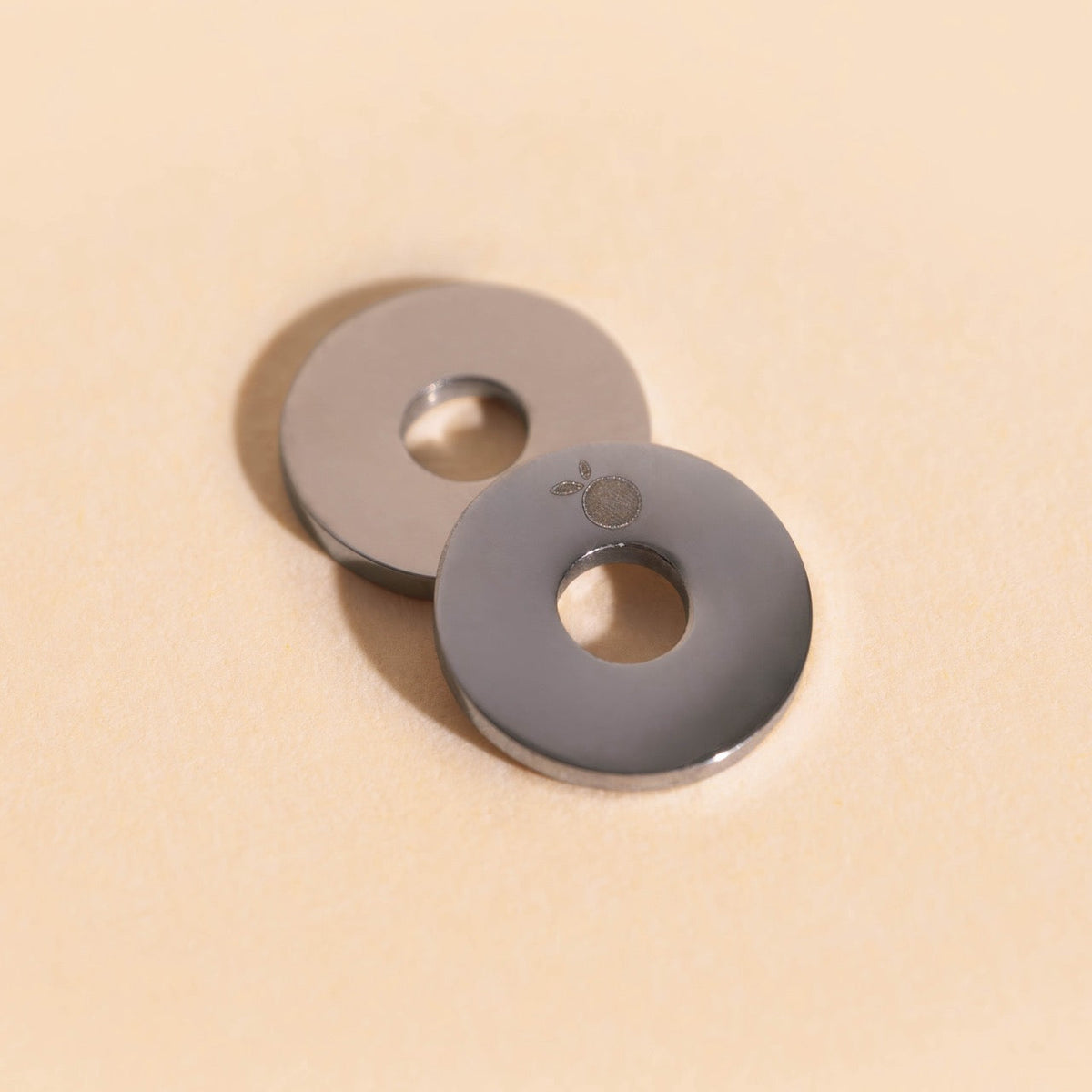 Disc Rounded Huggie Hoop Charms