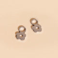 Mini Flower Huggie Hoop Charms 1