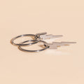 Lightning Bolt Huggie Hoop Charms 7