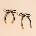 Bowtie Chunky Huggie Hoop Charms 2