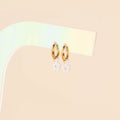 Mini Flower Huggie Hoop Charms 6