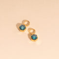 March Birthstone Huggie Hoop Charms 1