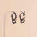 Sunburst Huggie Hoop Charms 7