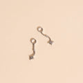 Dangle Starburst Huggie Hoop Charms 2