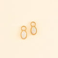 Opal Huggie Hoop Charms 1