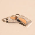 Split Sunburst Huggie Hoop Charms 7