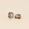 Mid Mod Super Chunky Huggie Hoop Earrings 3