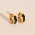 Color Chunky Huggie Hoop Earrings 1