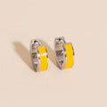 Color Chunky Huggie Hoop Earrings 10