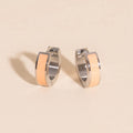 Color Chunky Huggie Hoop Earrings 9