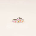 Flower Chunky Huggie Hoop Earrings 3