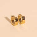 O.G. Smooth Chunky Huggie Hoop Earrings 1