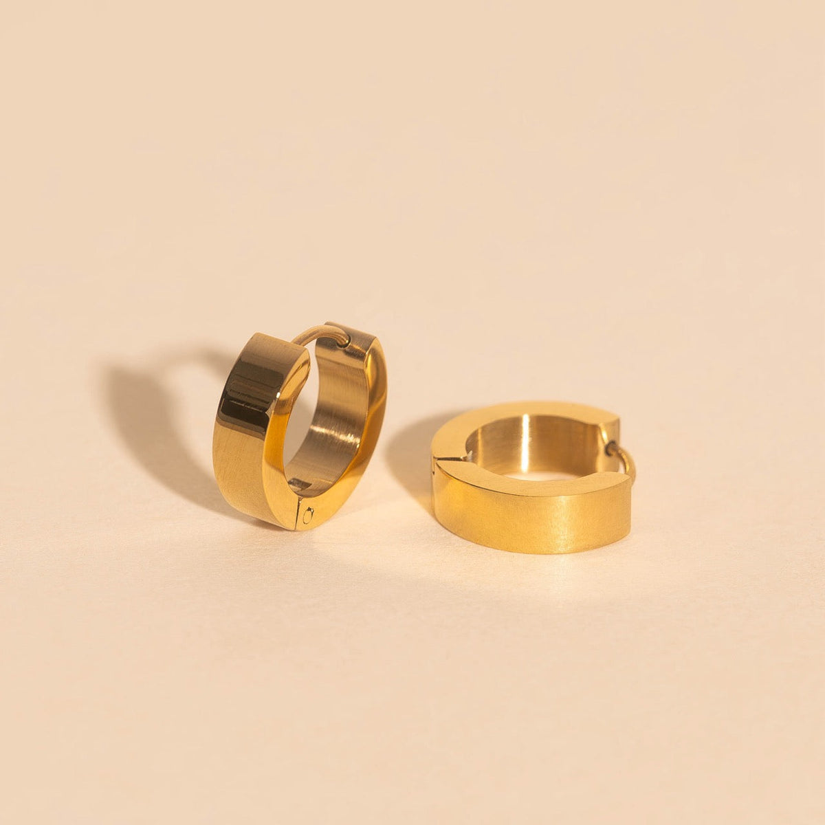 O.G. Smooth Chunky Huggie Hoop Earrings