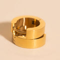 O.G. Smooth Chunky Huggie Hoop Earrings 5