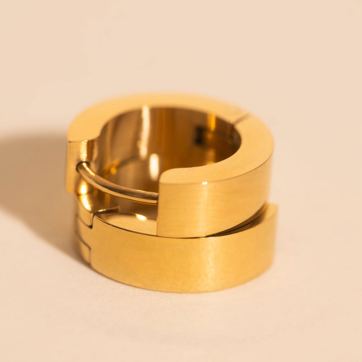 O.G. Smooth Chunky Huggie Hoop Earrings