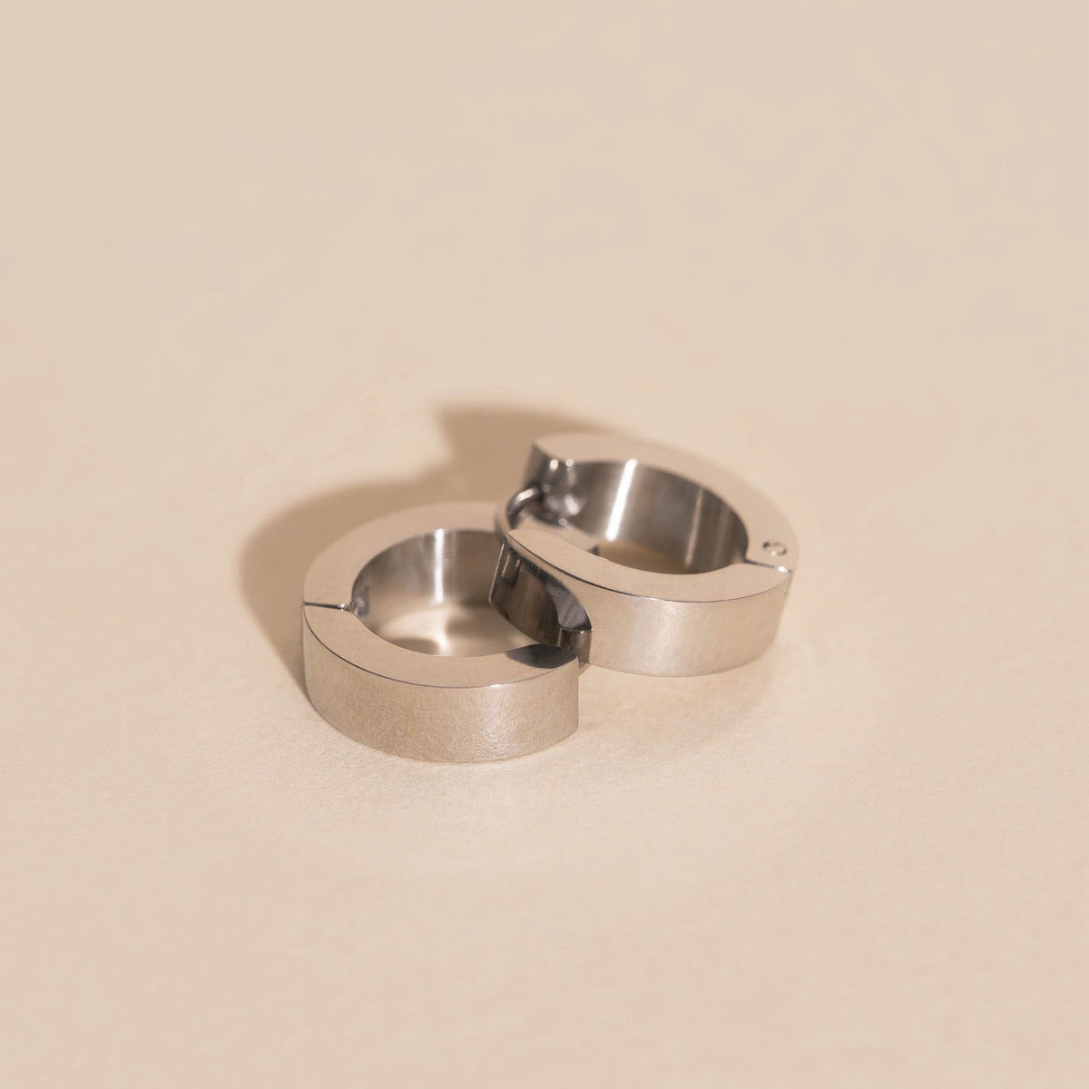 O.G. Smooth Chunky Huggie Hoop Earrings